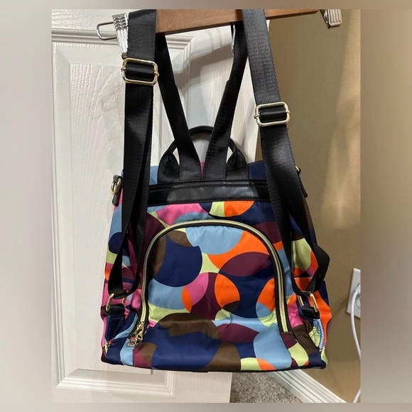 Anti theft Retro Nylon Travel Back Pack - Picture 2 of 4